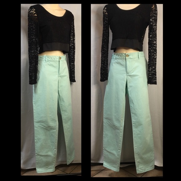 Tommy Hilfiger chinos in a cool mint colour. - Picture 4 of 8